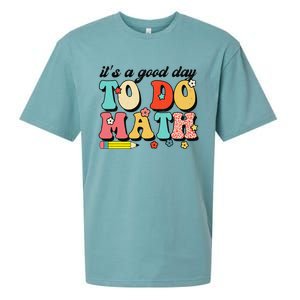 ItS A Good Day To Do Math Groovy Math Teacher First Day Sueded Cloud Jersey T-Shirt