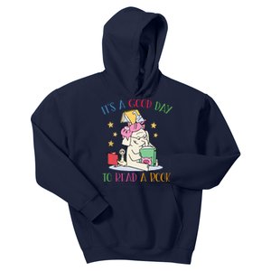 Its A Good Day To Read Bookworm Librarian Book Lover Gift Kids Hoodie