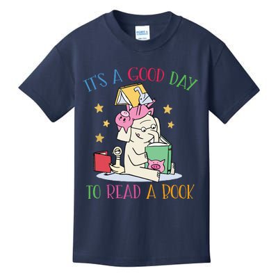 Its A Good Day To Read Bookworm Librarian Book Lover Gift Kids T-Shirt