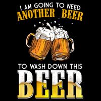 I Am Going To Need Another Beer To Wash Down This Beer Funny USA-Made Doggie Bandana