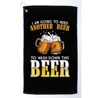 I Am Going To Need Another Beer To Wash Down This Beer Funny Golf Towel
