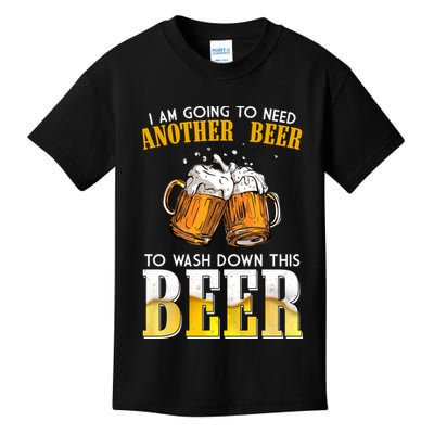I Am Going To Need Another Beer To Wash Down This Beer Funny Kids T-Shirt