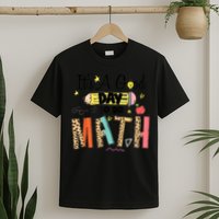 Its A Good Day To Do Math Leopard Pencil Teacher T-Shirt