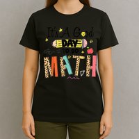 Its A Good Day To Do Math Leopard Pencil Teacher T-Shirt