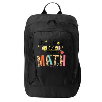 Its A Good Day To Do Math Leopard Pencil Teacher City Backpack