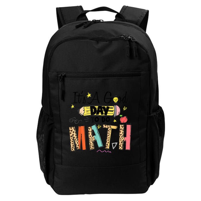 Its A Good Day To Do Math Leopard Pencil Teacher Backpack