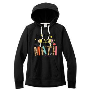 Its A Good Day To Do Math Leopard Pencil Teacher Women's Fleece Hoodie