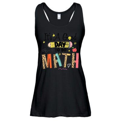 Its A Good Day To Do Math Leopard Pencil Teacher Ladies Essential Flowy Tank