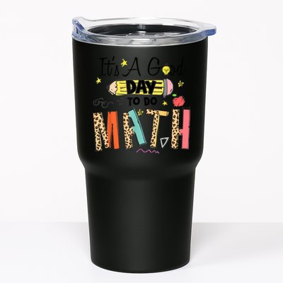 Its A Good Day To Do Math Leopard Pencil Teacher Tumbler