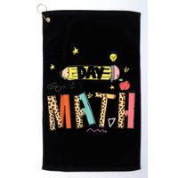 Its A Good Day To Do Math Leopard Pencil Teacher Golf Towel