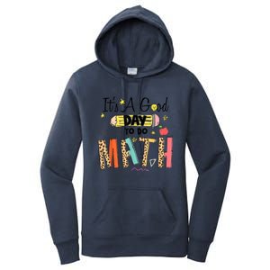 Its A Good Day To Do Math Leopard Pencil Teacher Women's Pullover Hoodie