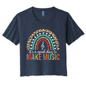 ItS A Good Day To Make Music Back To School Music Teacher Women's Crop Top Tee