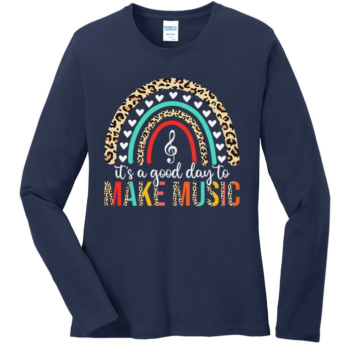 ItS A Good Day To Make Music Back To School Music Teacher Ladies Long Sleeve Shirt