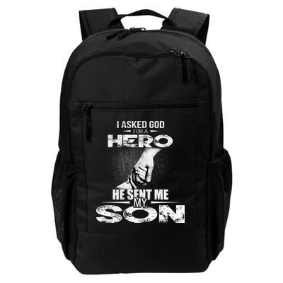 I Asked God For A Hero He Sent Me My Son Backpack
