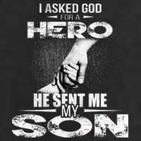 I Asked God For A Hero He Sent Me My Son Golf Towel
