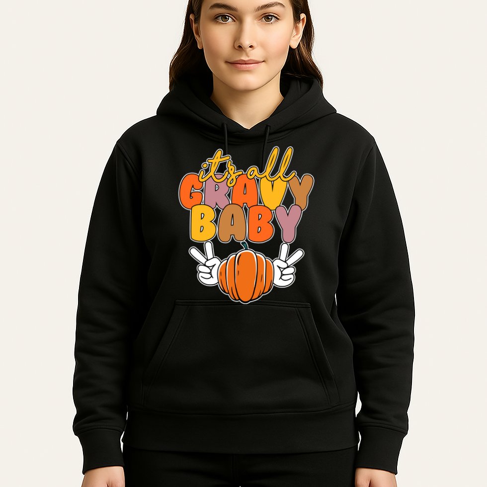 Its All Gravy Baby Pumpkin Fall Funny Hoodie