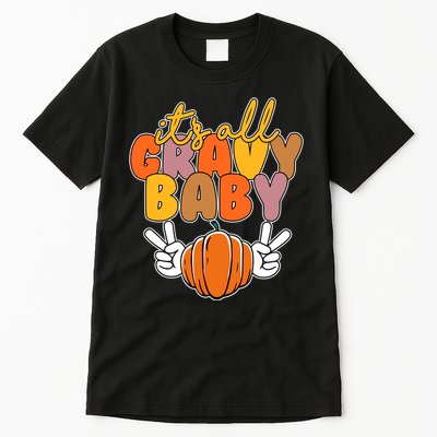 Its All Gravy Baby Pumpkin Fall Funny Tall T-Shirt