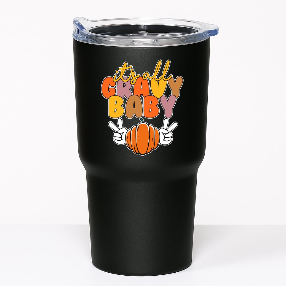 Its All Gravy Baby Pumpkin Fall Funny Tumbler