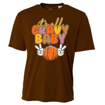 Its All Gravy Baby Pumpkin Fall Funny Cooling Performance Crew T-Shirt