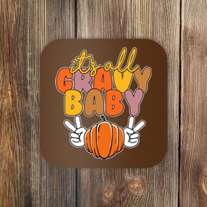 Its All Gravy Baby Pumpkin Fall Funny Coaster