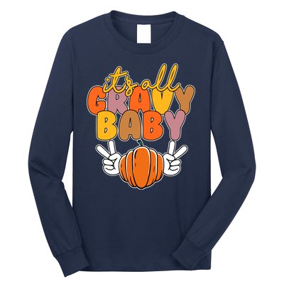 Its All Gravy Baby Pumpkin Fall Funny Long Sleeve Shirt