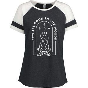 ItS All Good In The Woods Enza Ladies Jersey Colorblock Tee