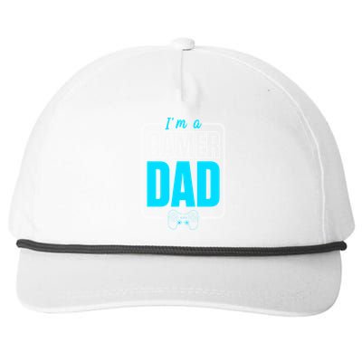 Im A Gamer Dad Cool Gamer Christmas Gift Snapback Five-Panel Rope Hat