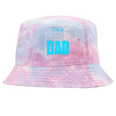 Im A Gamer Dad Cool Gamer Christmas Gift Tie-Dyed Bucket Hat