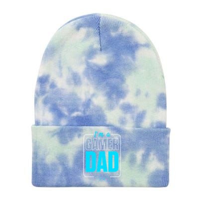 Im A Gamer Dad Cool Gamer Christmas Gift Tie Dye 12in Knit Beanie