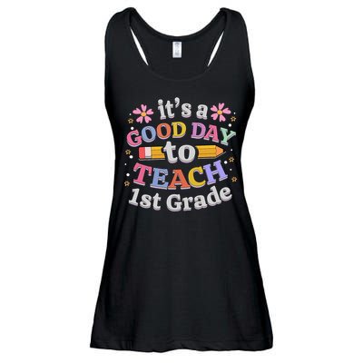 It's A Good Day To Teach 1st Grade First Grade Teacher Ladies Essential Flowy Tank