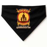 I Asked God To Make Me A Better Man He Sent Me My Two Granddaughters USA-Made Doggie Bandana