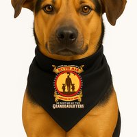 I Asked God To Make Me A Better Man He Sent Me My Two Granddaughters USA-Made Doggie Bandana