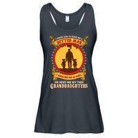 I Asked God To Make Me A Better Man He Sent Me My Two Granddaughters Ladies Essential Flowy Tank