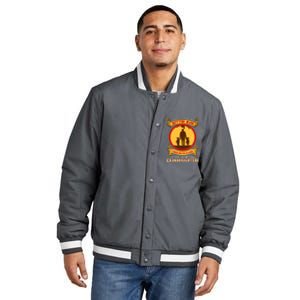 I Asked God To Make Me A Better Man He Sent Me My Two Granddaughters Insulated Varsity Jacket