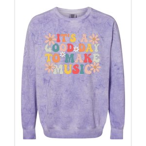 ItS A Good Day To Make Music Musician Music Teacher Colorblast Crewneck Sweatshirt