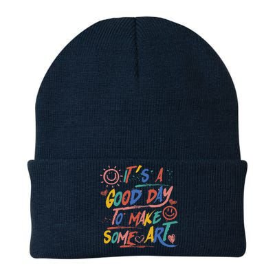 ItS A Good Day To Make Some Art Artist Teacher Student Knit Cap Winter Beanie