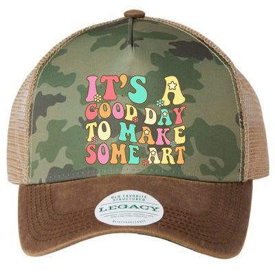 ItS A Good Day To Make Some Art Artist Art Teacher Legacy Tie Dye Trucker Hat