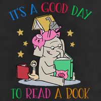 Its A Good Day To Read Bookworm Librarian Book Lover Gift Garment-Dyed Fleece Hoodie