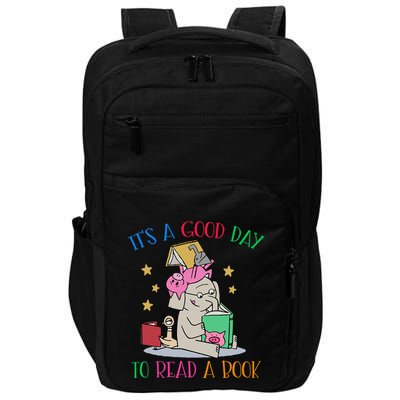 Its A Good Day To Read Bookworm Librarian Book Lover Gift Impact Tech Backpack