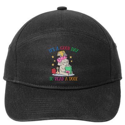 Its A Good Day To Read Bookworm Librarian Book Lover Gift 7-Panel Snapback Hat