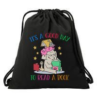 Its A Good Day To Read Bookworm Librarian Book Lover Gift Drawstring Bag