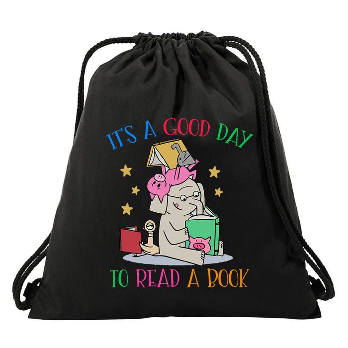 Its A Good Day To Read Bookworm Librarian Book Lover Gift Drawstring Bag