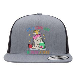 Its A Good Day To Read Bookworm Librarian Book Lover Gift Flat Bill Trucker Hat