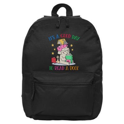 Its A Good Day To Read Bookworm Librarian Book Lover Gift 16 in Basic Backpack