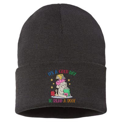 Its A Good Day To Read Bookworm Librarian Book Lover Gift Sustainable Knit Beanie