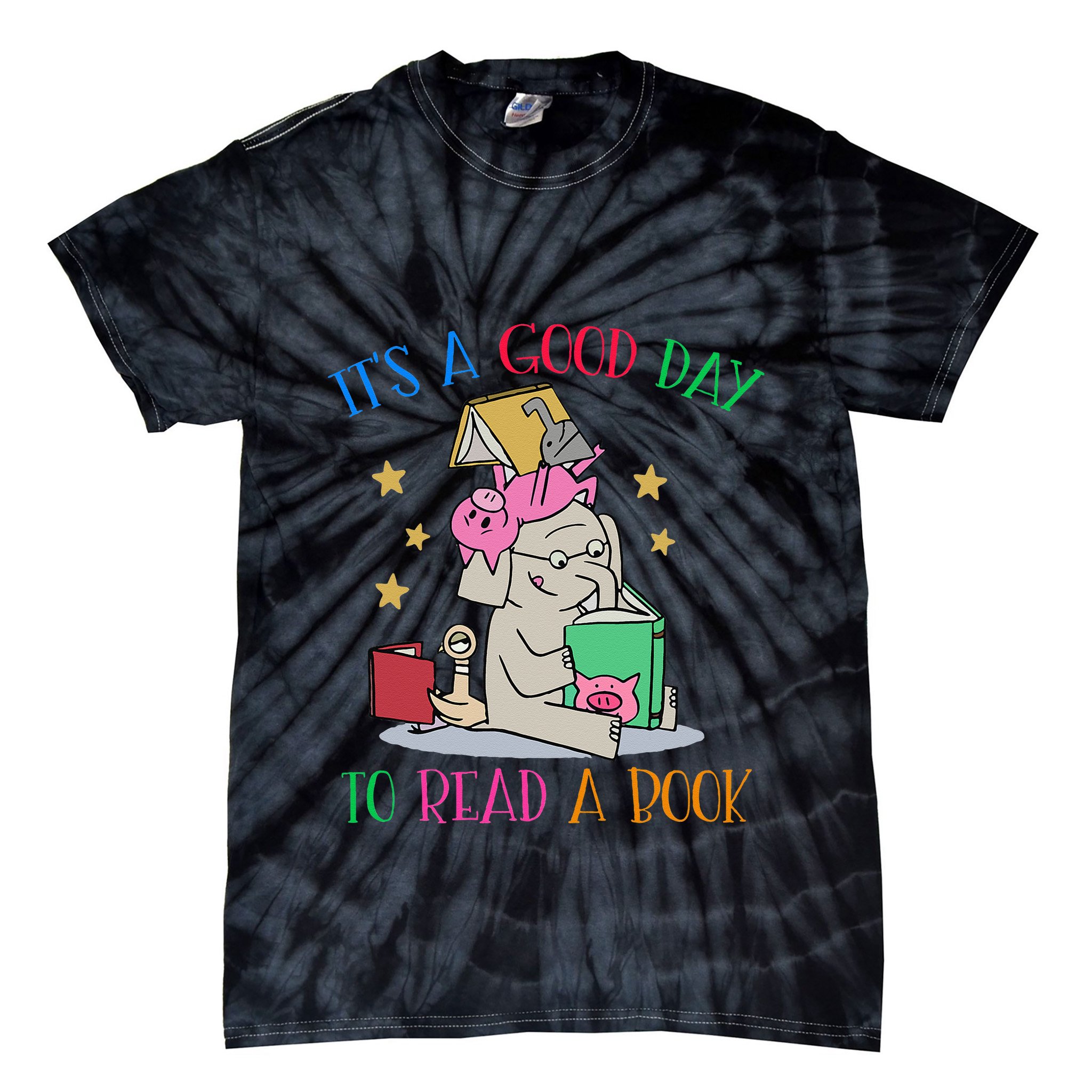 Its A Good Day To Read Bookworm Librarian Book Lover Gift Tie-Dye T-Shirt