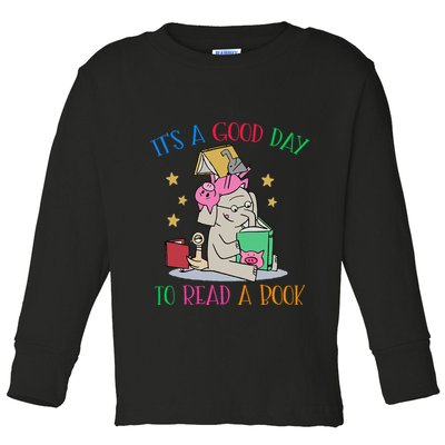 Its A Good Day To Read Bookworm Librarian Book Lover Gift Toddler Long Sleeve Shirt