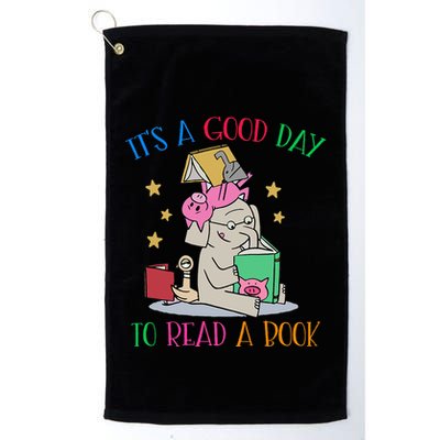 Its A Good Day To Read Bookworm Librarian Book Lover Gift Golf Towel