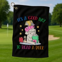 Its A Good Day To Read Bookworm Librarian Book Lover Gift Golf Towel