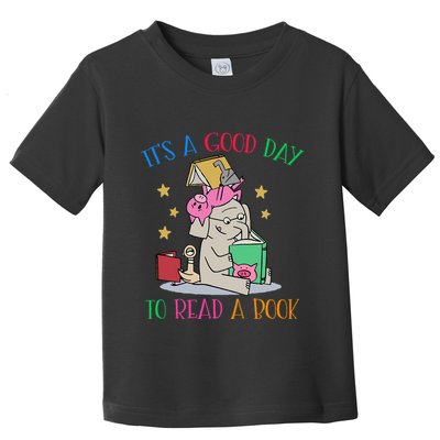 Its A Good Day To Read Bookworm Librarian Book Lover Gift Toddler T-Shirt